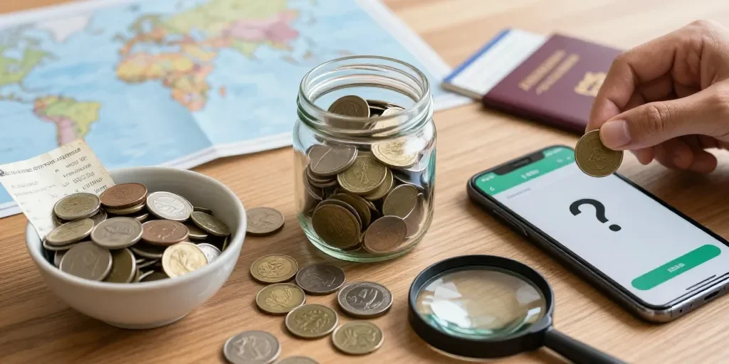¿Guardas monedas de viajes o propinas sin saber su valor?