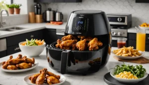 alitas de pollo en freidora de aire
