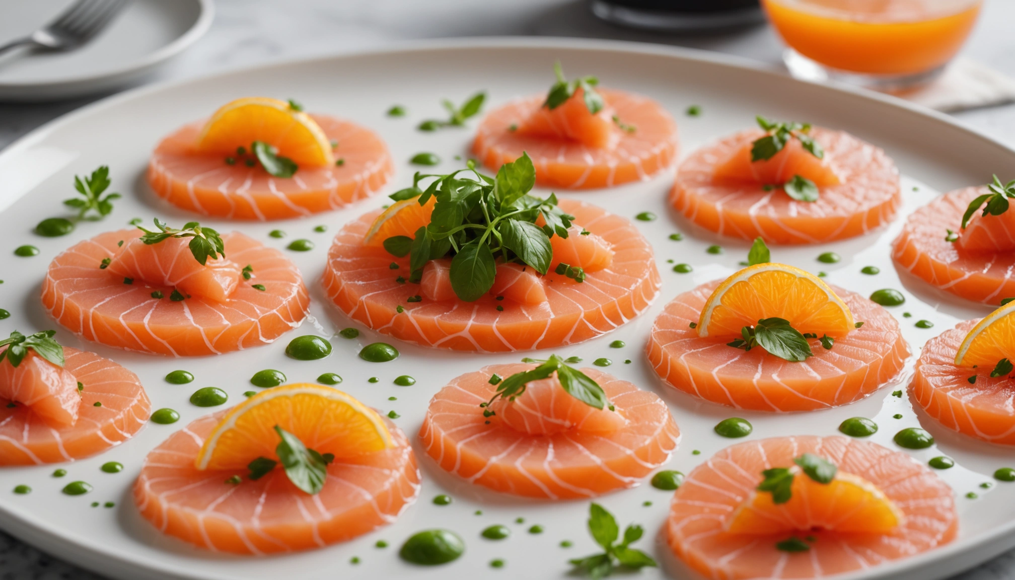 carpaccio de salmon