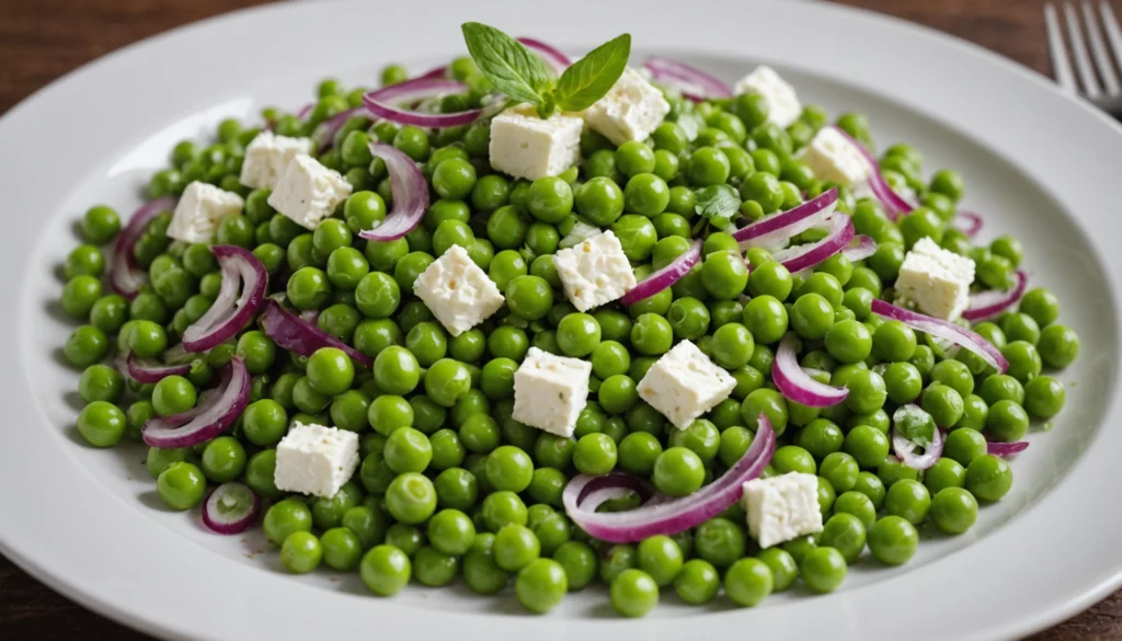 salade petit pois feta
