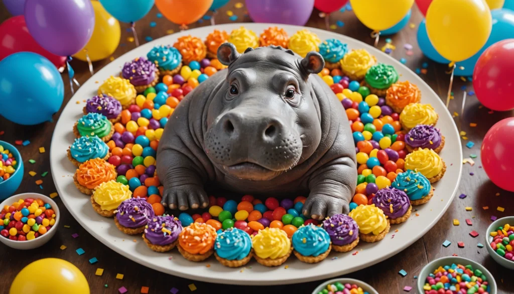 happy hippo