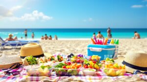 comida para llevar a la playa