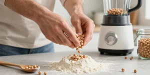 cómo hacer harina de garbanzo