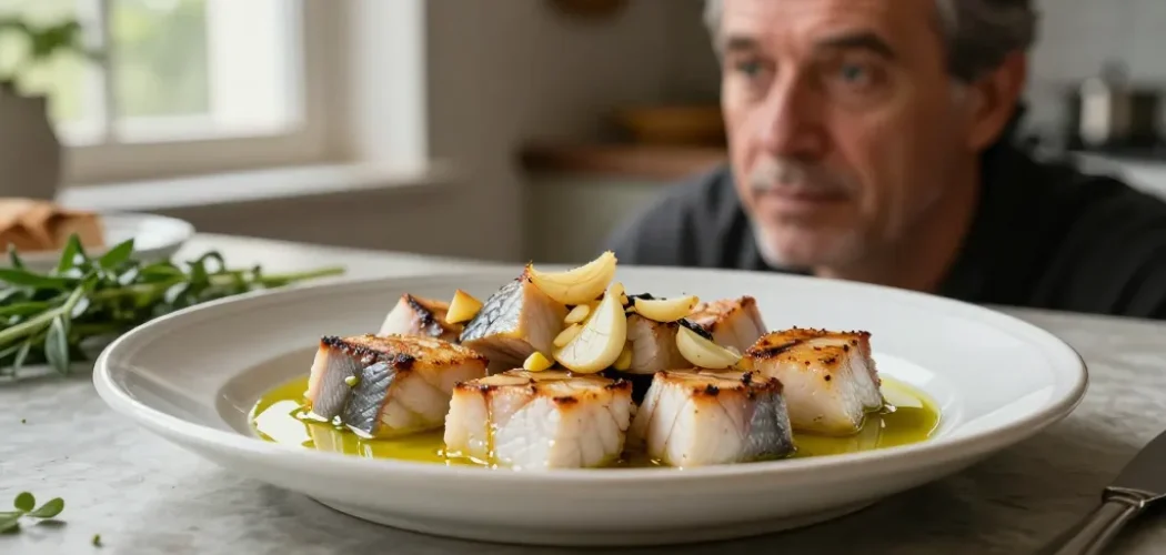 atún al ajillo estilo huelva