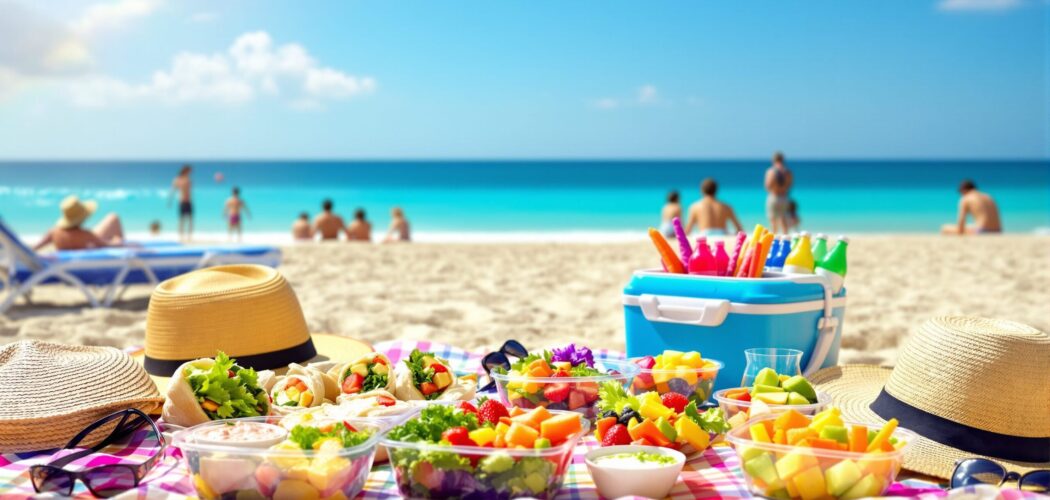 comida para llevar a la playa