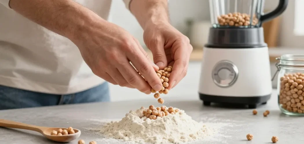 cómo hacer harina de garbanzo