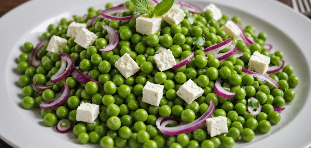 salade petit pois feta