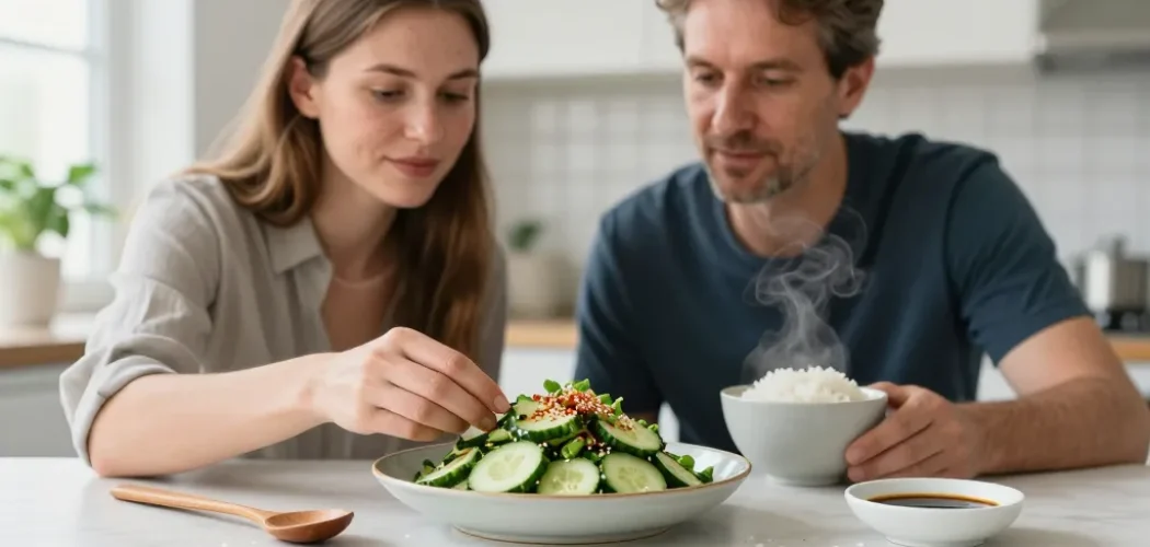 ensalada de pepino coreana