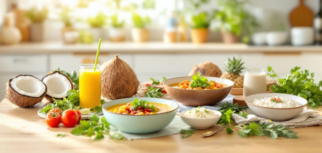 recetas con leche de coco