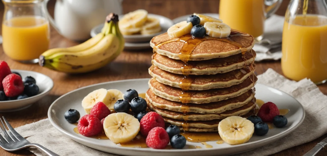 tortitas de avena y platano